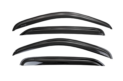TRAILFX 4992H TrailFX Window Vents for Toyota RAV4 Tape-On Smoke Rainguards 2013-2018 4-Piece Low Profile Acrylic Rainguard Set TrailFX 4992H