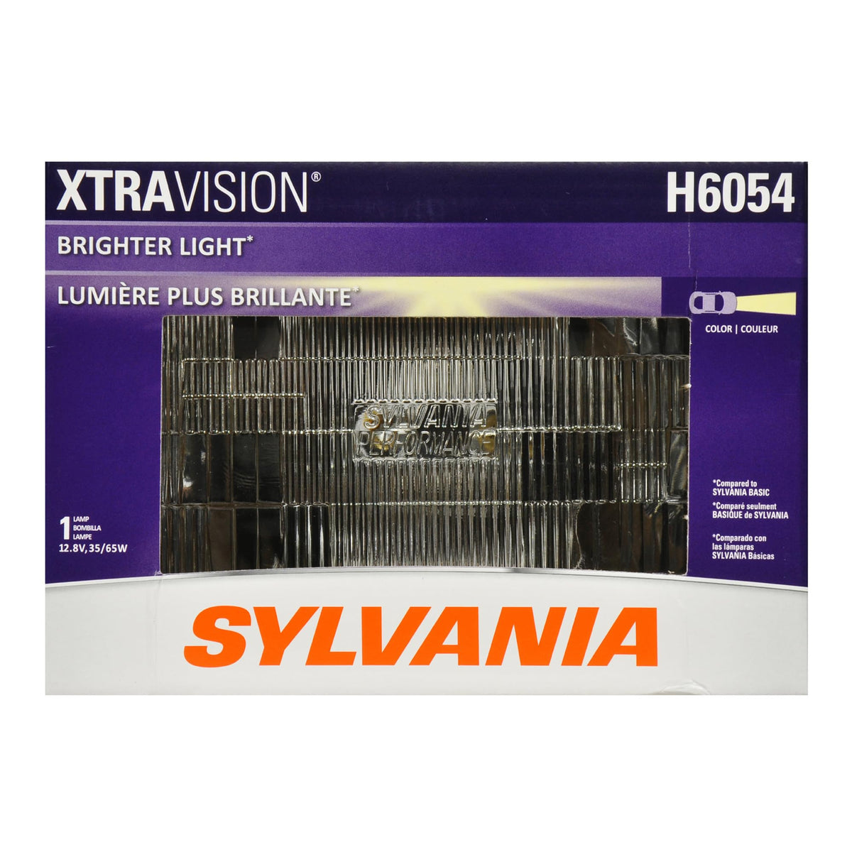 SYLVANIA H6054XV.BX SYLVANIA - H6054 XtraVision Sealed Beam Headlight - Halogen Headlight Replacement 142x200 - Delivers More Down Road Visibility (Contains 1 Bulb)