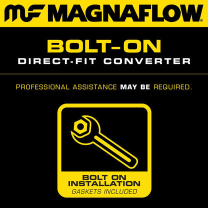 MAGNAFLOW 447101 MagnaFlow 447101 Large Stainless Steel CA Legal Direct Fit Catalytic Converter