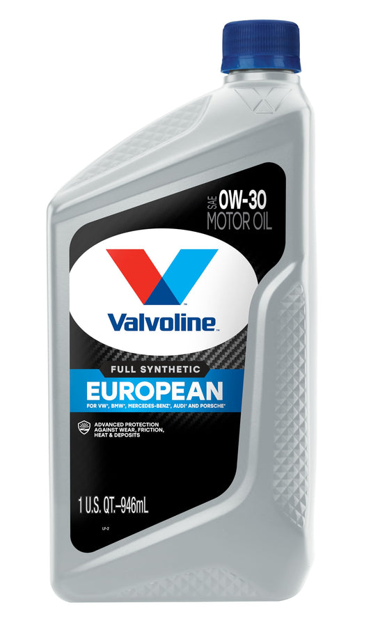 VALVOLINE 893931 Valvoline European Vehicle Full Synthetic SAE 0W-30 Motor Oil 1 QT
