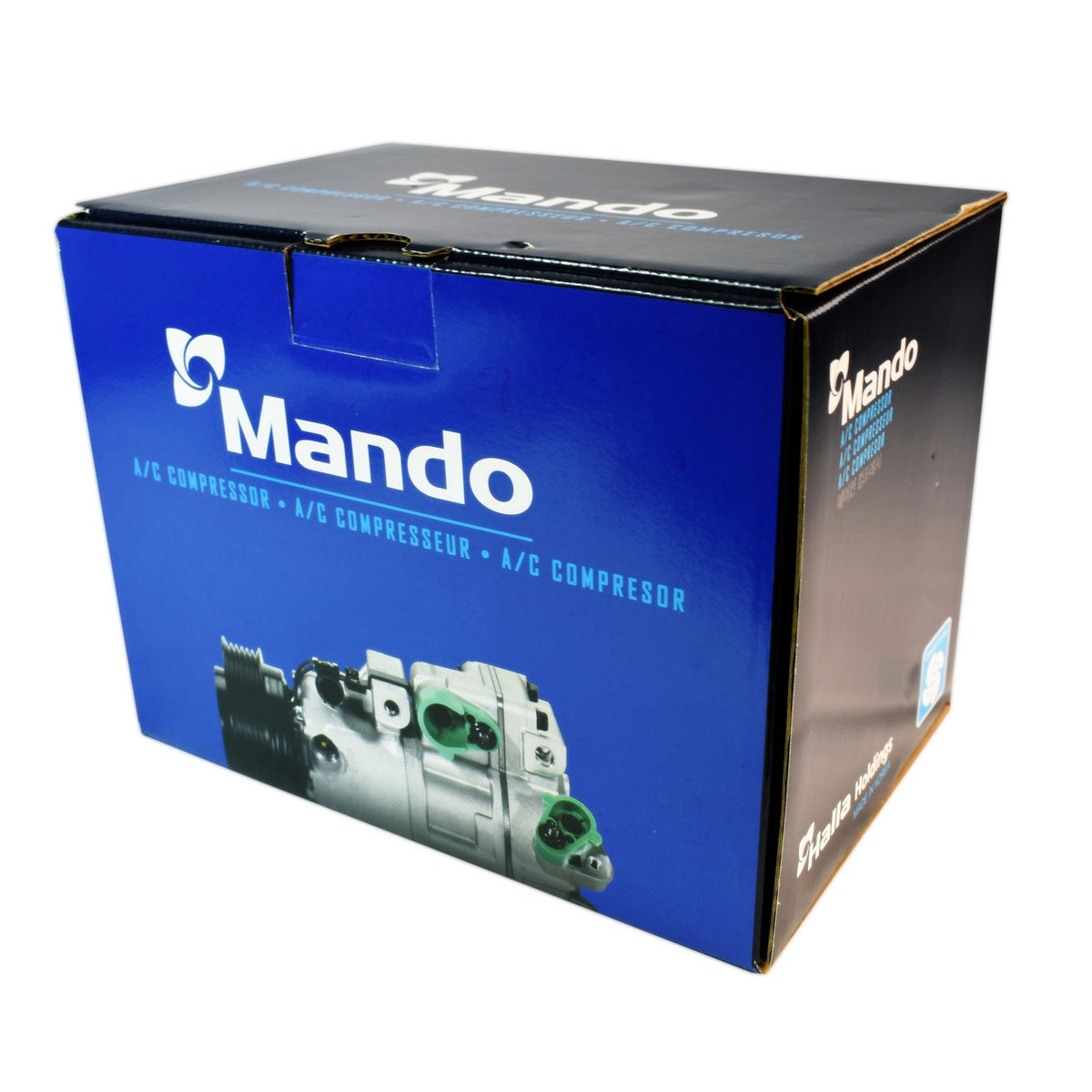 MANDO 10A1078 Mando 10A1078 AC Compressor with Clutch Original Equipment (Pre-filled Oil)