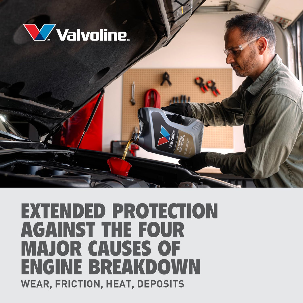 VALVOLINE 891682 Valvoline Extended Protection Full Synthetic Motor Oil SAE 0W-20 1 QT