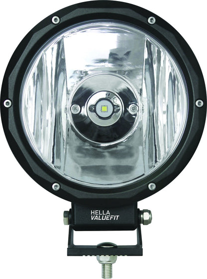 Hella 357200001 ValueFit 7" Driving Beam Light,Black & Silver