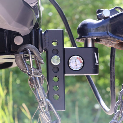 WEIGH SAFE AWS6-2 Weigh Safe Aero Hitch - Adjustable Trailer Hitch Ball Mount - 6" Drop Hitch for 2" Receiver - Premium Heavy Duty Steel Trailer Tow Hitch w/Built in Weight Scale for Anti Sway, 12,500 lbs GTW