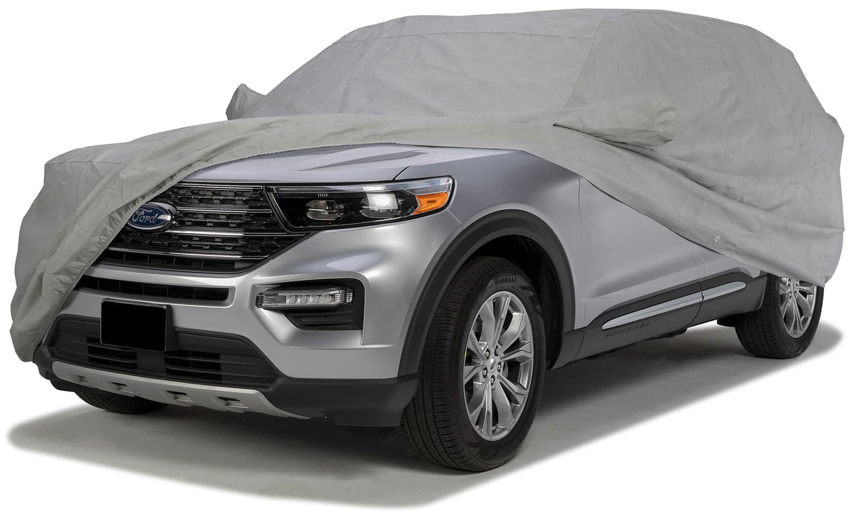 COVERCRAFT C17794MC Covercraft Custom 3-Layer Moderate Climate Car Cover | C17794MC | Compatible with: 2015-2019 Ford Mustang Coupe (Excludes Shelby GT350/GT500 Models) | Gray