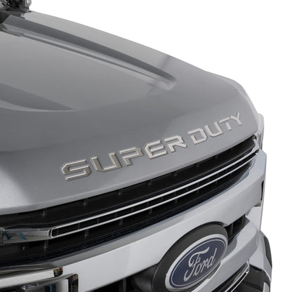PUTCO 55562FD Putco Ford Super Duty Hood Lettering Kit - Stainless Steel - Cut Lettering - Fits Ford F250, F350, F450 2023-2027