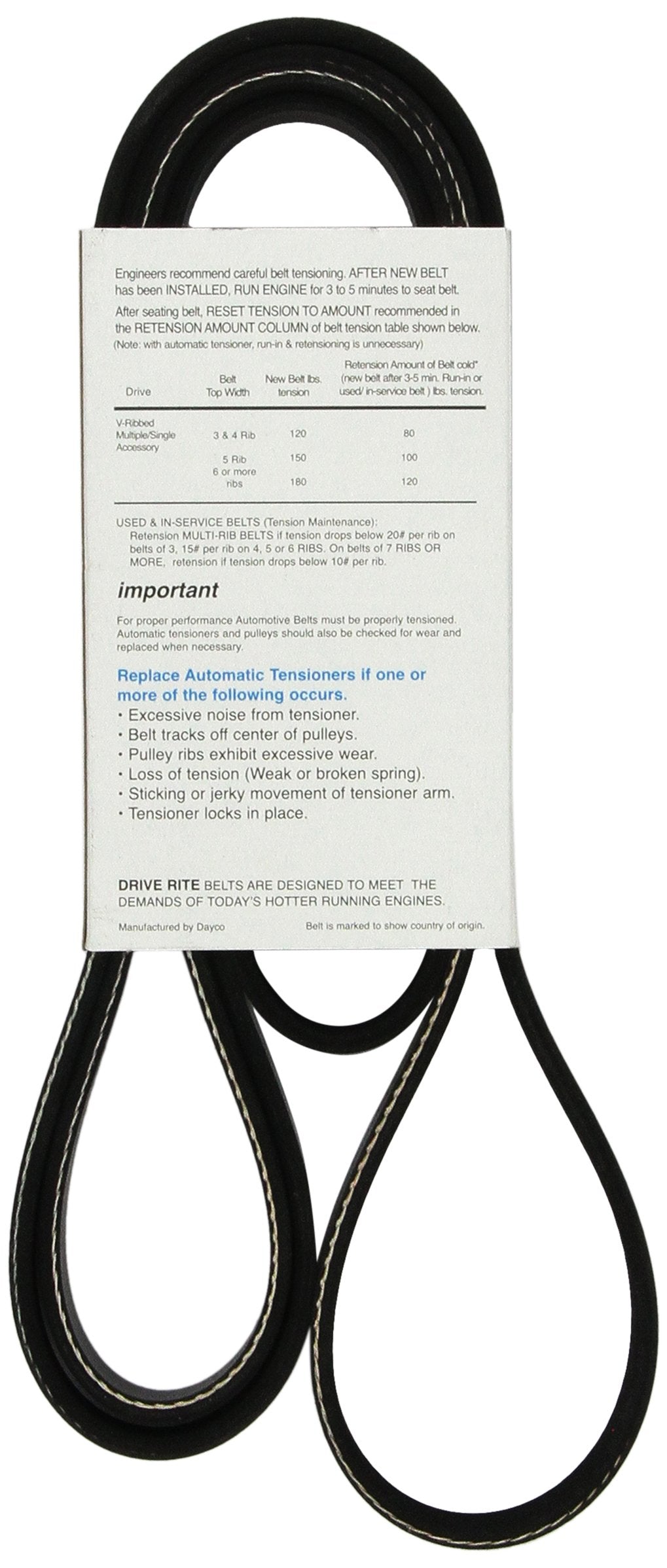 Dayco 5060900DR Serpentine Belt