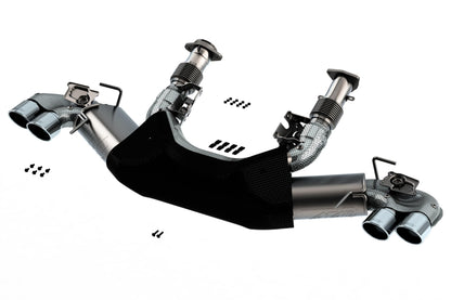 BORLA 140839 Borla 2020 Chevrolet Corvette C8 6.2L ATAK 3in Exhaust System Dual Round A/C Tips 4inx 4.75in