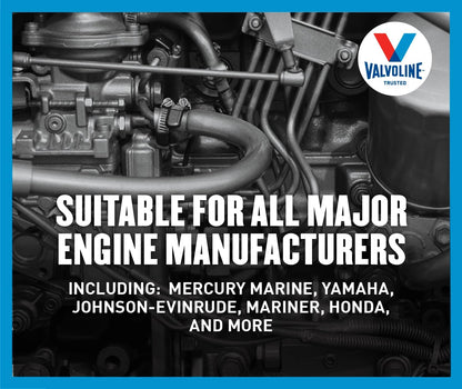 VALVOLINE 899591 Valvoline 4-Stroke Marine Full Synthetic Engine Oil 1 Gallon