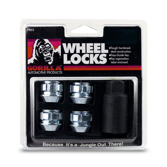 GORILLA 78601N Original Gorilla Lock Set Acorn Open End 13/16 Hex 14x2.00 Zinc Set of 4 78601N