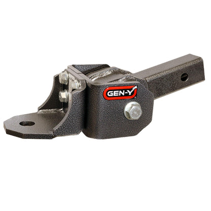 GEN-Y HITCH GH-12001 GEN-Y Hitch Ball Mount for 2" Receiver - Ball Platform with 1″ Diameter Mounting Hole, 2" Drop, 7,000 lbs Towing Capacity, 700 lbs Tongue Weight, Silver, Made in USA