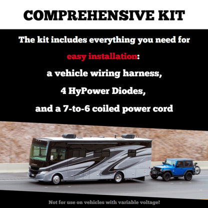 ROADMASTER 15267 Roadmaster 15267 All in One Towed Vehicle Wiring Kit with 7-to-6 Wire Power Cord | Excludes Vehicles with Variable Voltage | Crafted from Fine Materials | Easy Installation