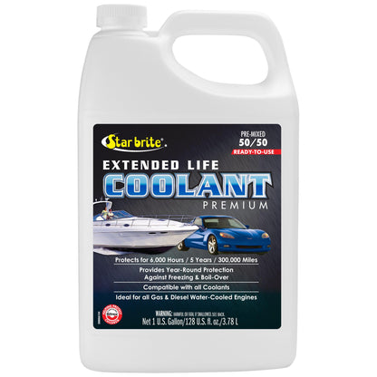 STAR BRITE 030800 STAR BRITE Extended Life Coolant Premium - 50/50 Pre-Mixed - Ready to Use