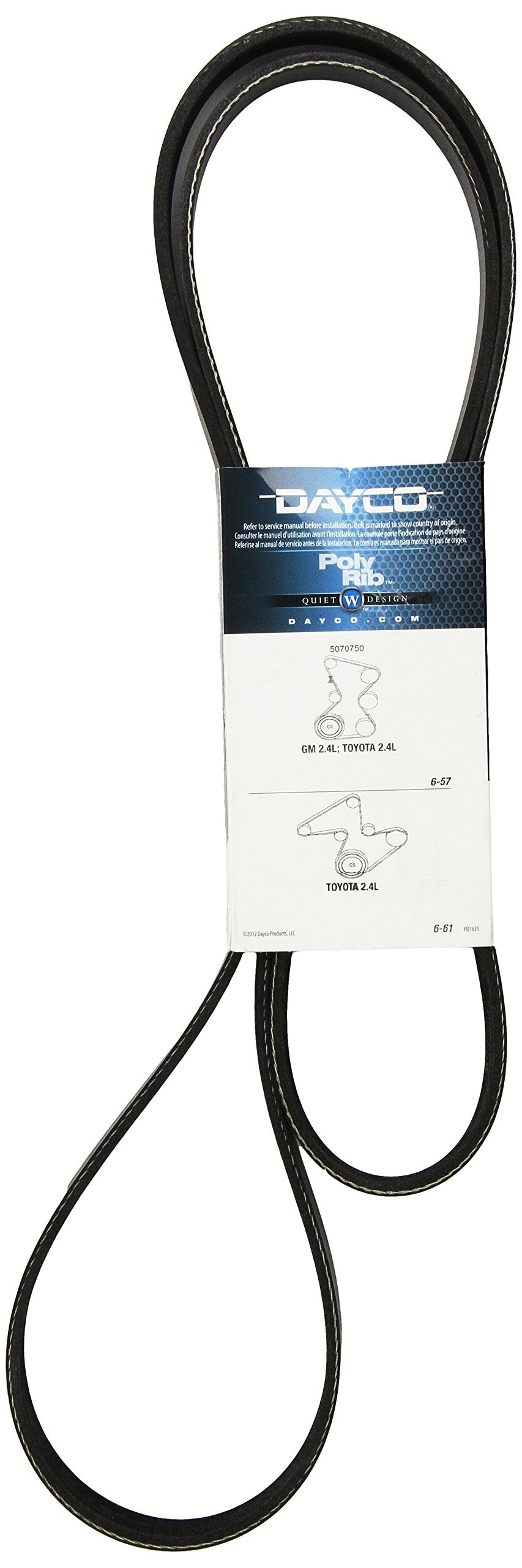 Dayco 5070750 PONTIAC/TOYOTA 2.4L