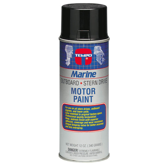 MOELLER 025350 Moeller Engine Spray Paint, (12 Oz.) Mercury Phantom Black