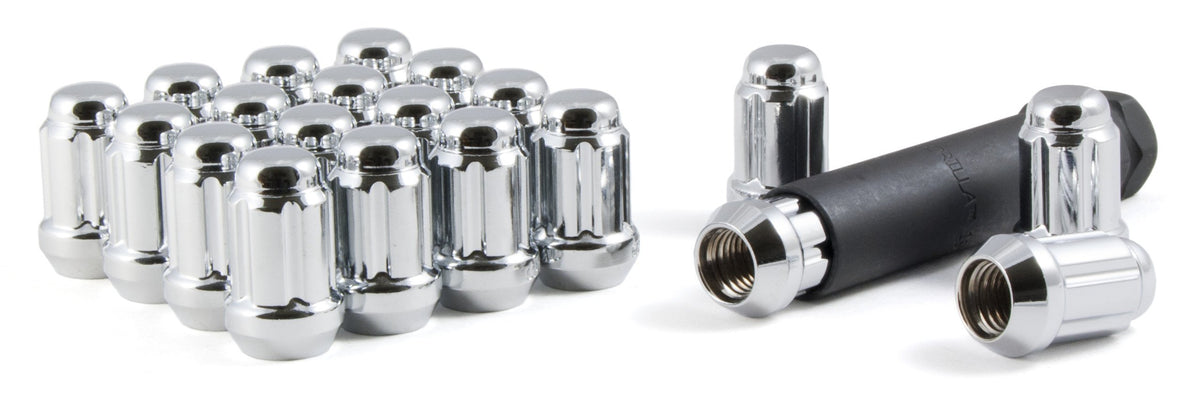 GORILLA K5CS-00012GR Small Diameter Spline Acorn Lug Nuts - 3/4" & 13/16" Dual Hex Key - 1/2"-20 Thread Size - Chrome Finish - Set of 20 (K5CS-00012GR)
