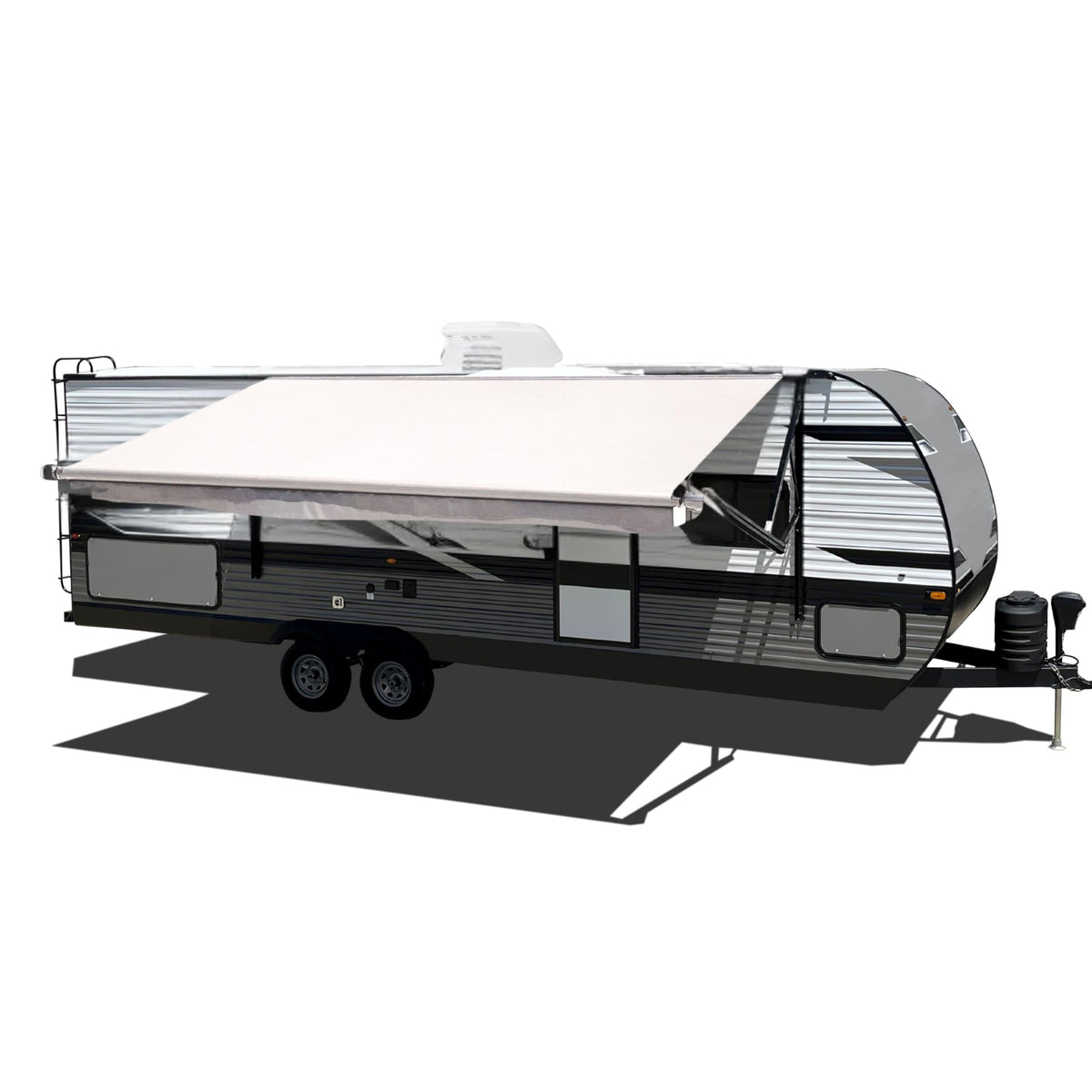 Velarium VC18001000 Velarium 18' Solid White Vinyl Canopy Heavy-Duty 13.5oz 3-Ply Material, Cold & Crack Resistant, Double-Stitched with Sewn-in Polycord for Added Strength Available in 10' to 22' Lengths