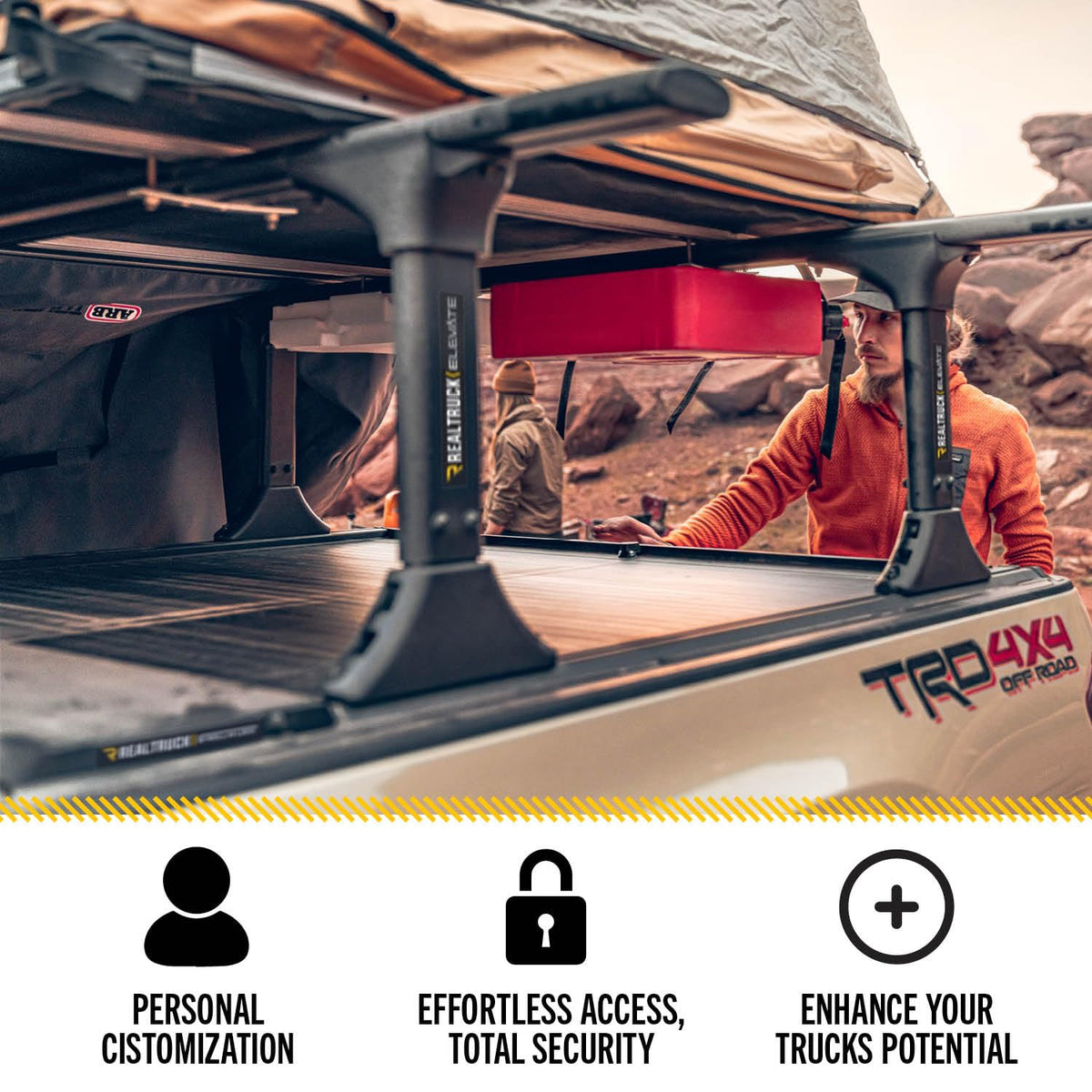ROLL N LOCK 570A-XT RealTruck Roll-N-Lock A-Series XT Retractable Truck Bed Tonneau Cover | 570A-XT | Fits 2007 - 2021 Toyota Tundra (w/o OE track system or Trail Edition) 5' 7" Bed (66.7")