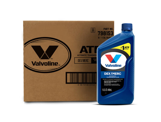 VALVOLINE 798153 Valvoline DEX/MERC (ATF) Automatic Transmission Fluid 1 QT, Case of 6