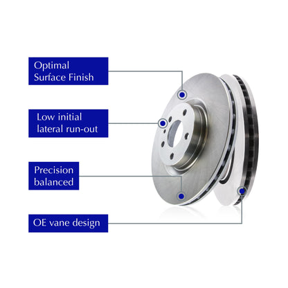 Centric Parts 121.44114 C-Tek Automotive Replacement Front Brake Rotor