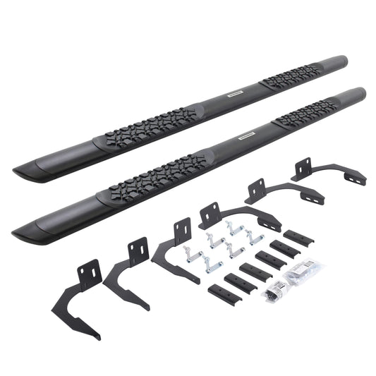 GO RHINO V3410687T Go Rhino! V3410687T V-Series V3 Side Bar Kit (Boards and Mounting Brackets), Textured Black