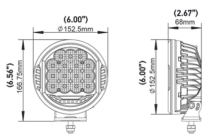HELLA 358117171 Hella ValueFit 500 LED Series - LED Driving Lamp Kit – Universal Off-Road Light for Pickup Trucks, ATV, SUV, 4x4, Jeep, Tractors / 358117171