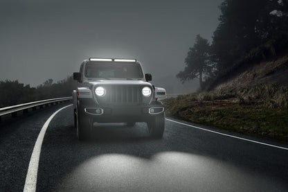 HELLA 358197401 Hella Black Magic Tough 20 Inch Double Row LED Lightbar- Performance High Beam Off-Road Light for Pickup Trucks, ATV, SUV, 4x4, Jeep, Tractors / 358197401