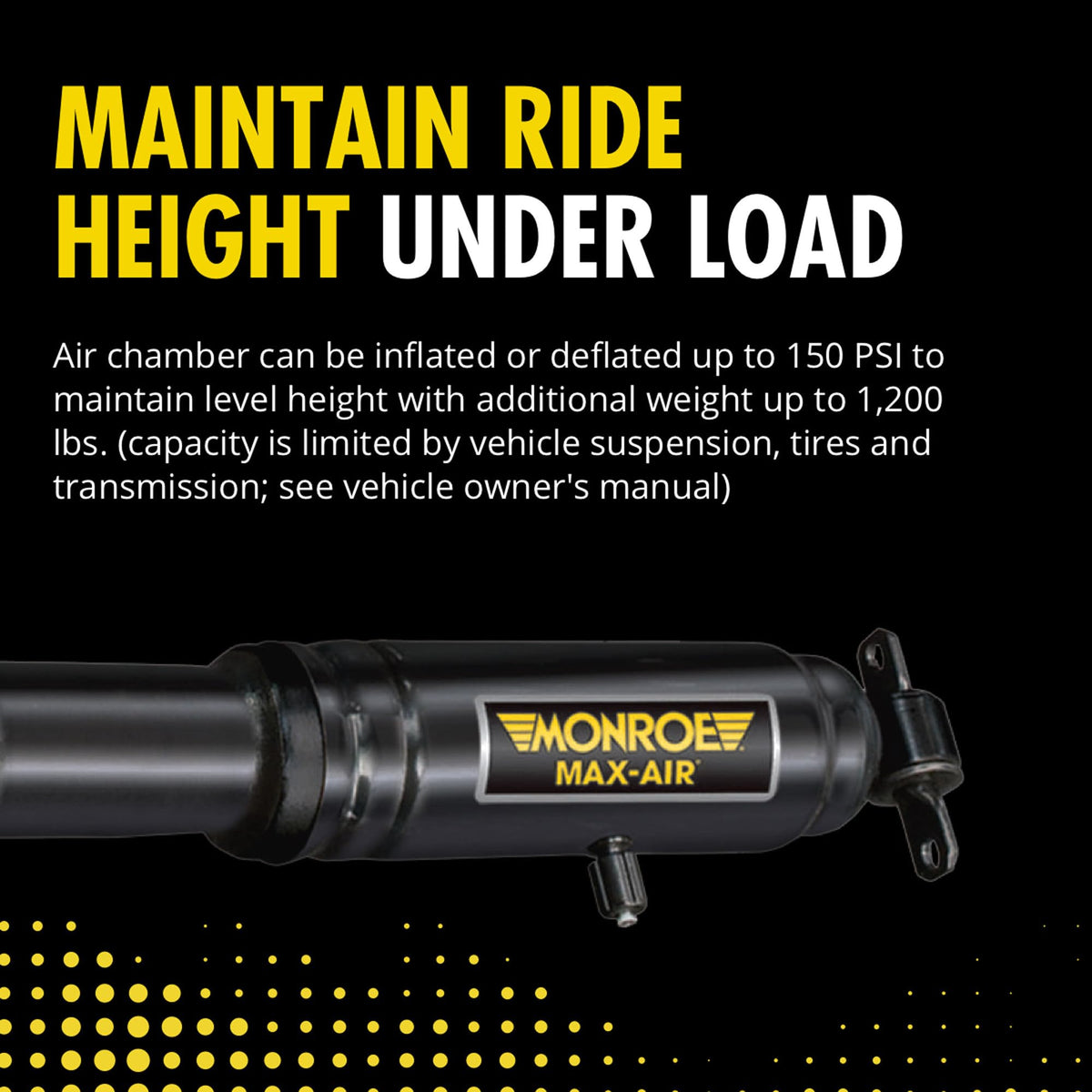 MONROE MA727 Monroe Shocks & Struts Max-Air MA727 Air Shock Absorber, Pack of 2