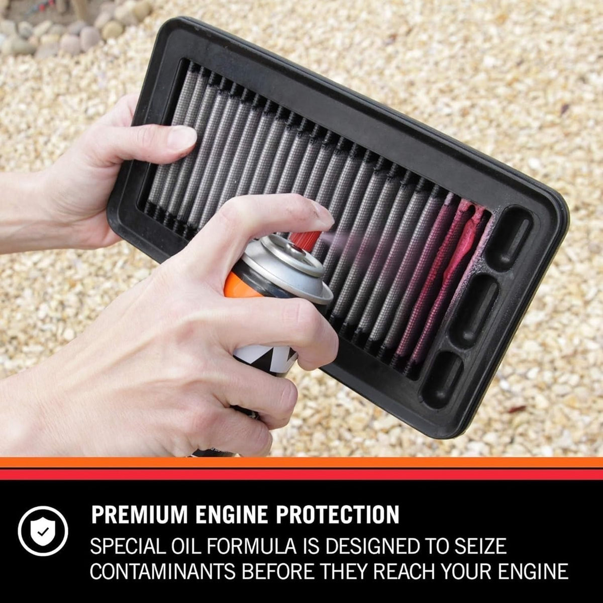 K&N FILTER 99-5000 K&N Air Filter Cleaning Kit: Aerosol Filter Cleaner and Oil Kit; Restores Engine Air Filter Performance; Service Kit-99-5000, Multi