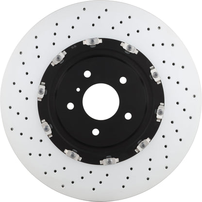BREMBO 09A18713C02 Brembo 09.A187.13 Floating two piece UV Coated Pillar Vented drilled Front Brake Rotor NISSAN OE# 40206JF20A