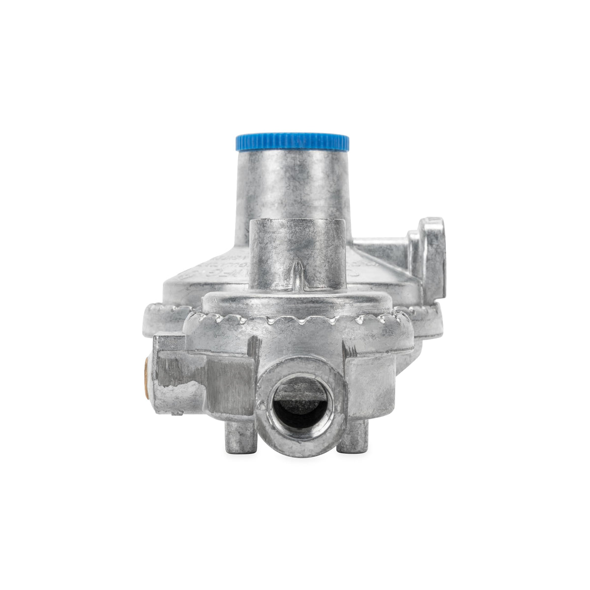 CAMCO 59323 Camco Horizontal Two Stage Propane Regulator - Compatible with 20 lb or 30 lb Propane Tanks with ACME Threads - 1/4-inch Female NPT inlet and 3/8-inch Female NPT outlet (59323)