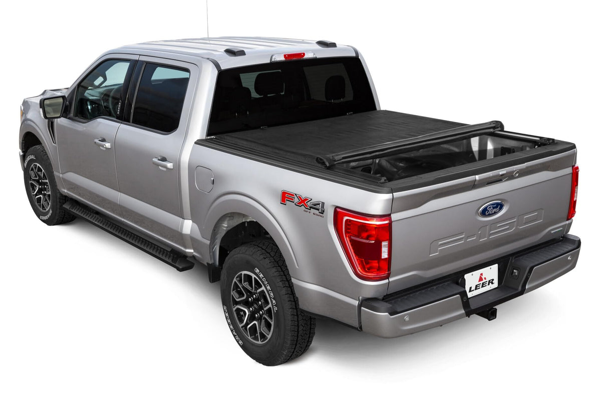 LEER 610169 LEER SR250 Soft Rolling Truck Bed Tonneau Cover, Fits Ford F-150, Years 2015-2025, 6'6" Truck Bed, Black