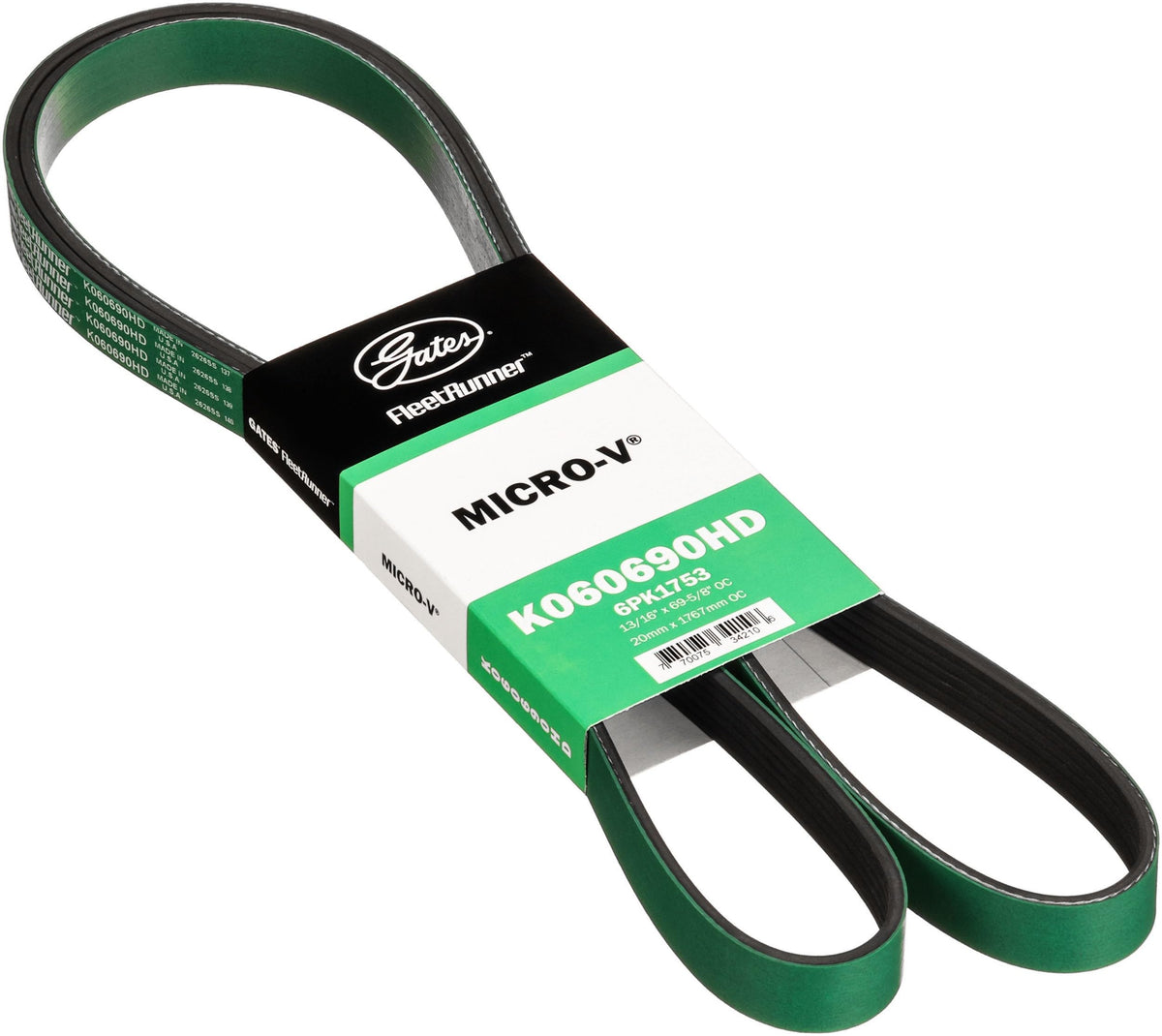 Gates K060690HD FleetRunner Heavy-Duty Micro-V Serpentine Drive