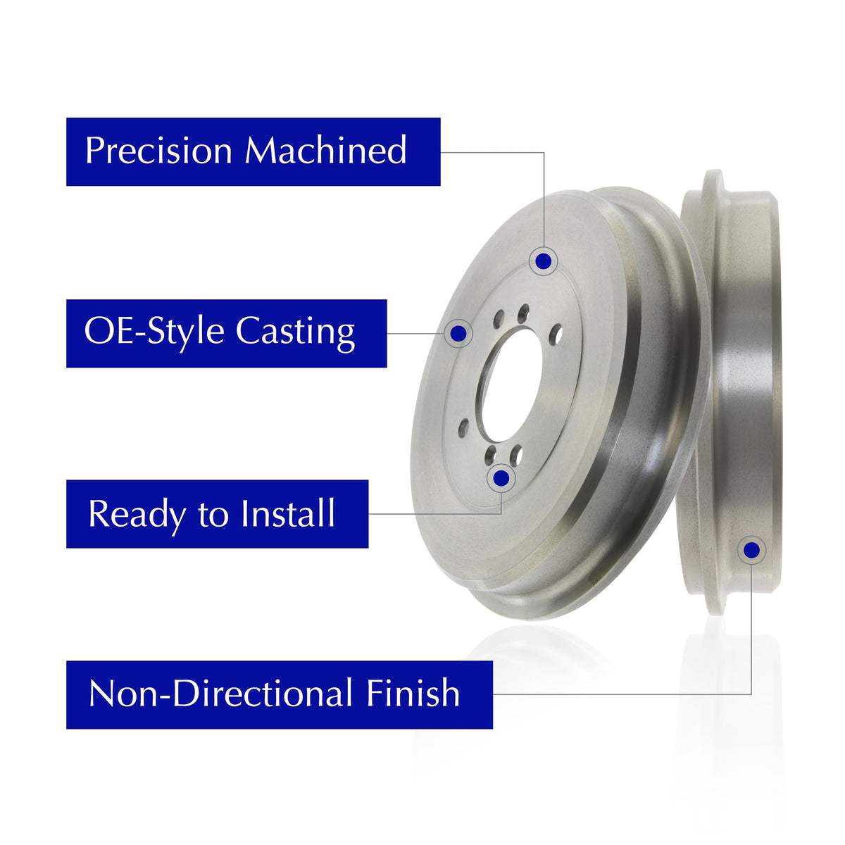 Centric Parts 123.40009 C-Tek Automotive Rear Brake Drum