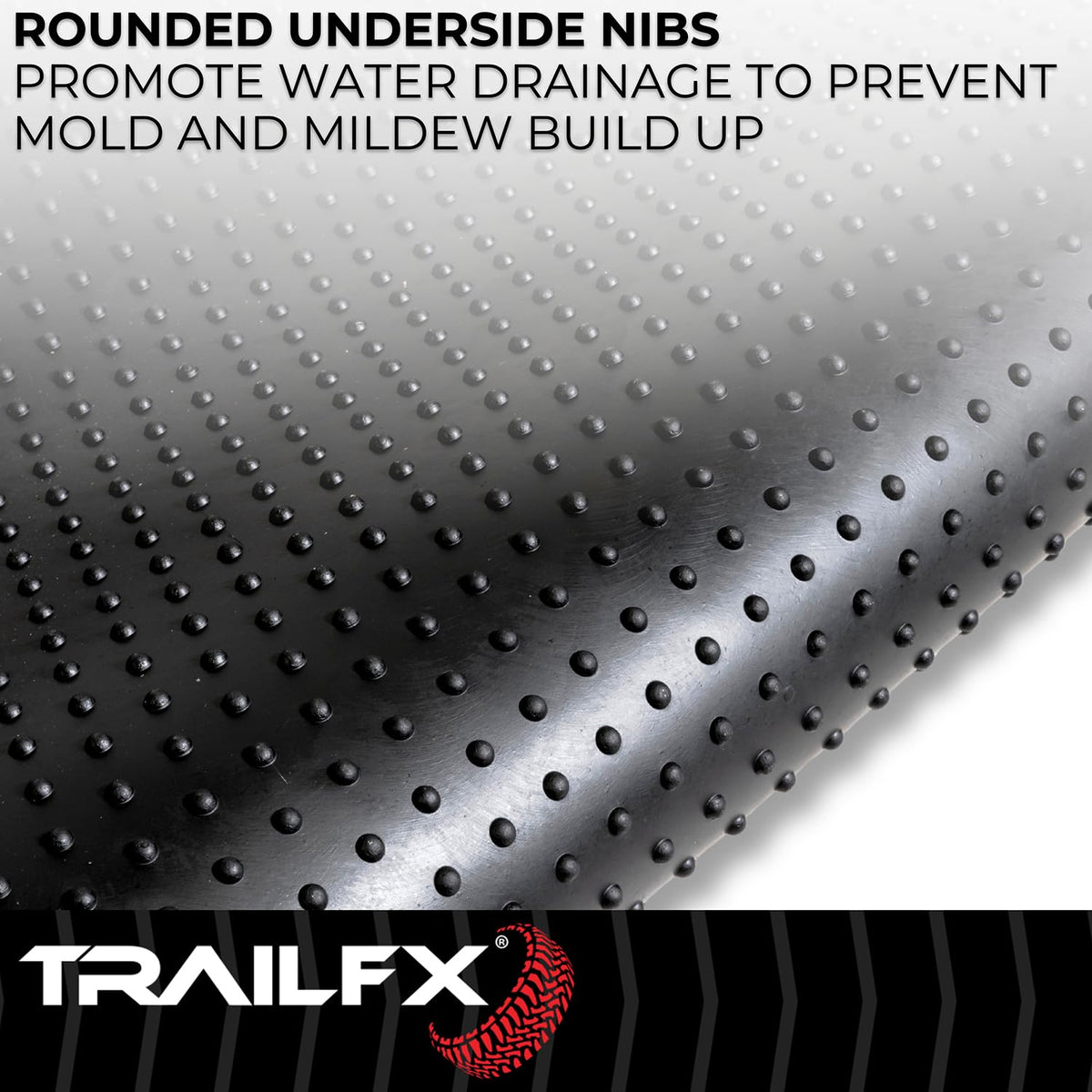 TRAILFX 642N TrailFX 642N Rubber Bed Mat Fits Chevrolet Silverado 2500 HD 6.8 Foot Bed 2020-202681 Inch x 70 Inch Drop-in Direct-Fit Textured Pebble Surface No Raised Edges Black