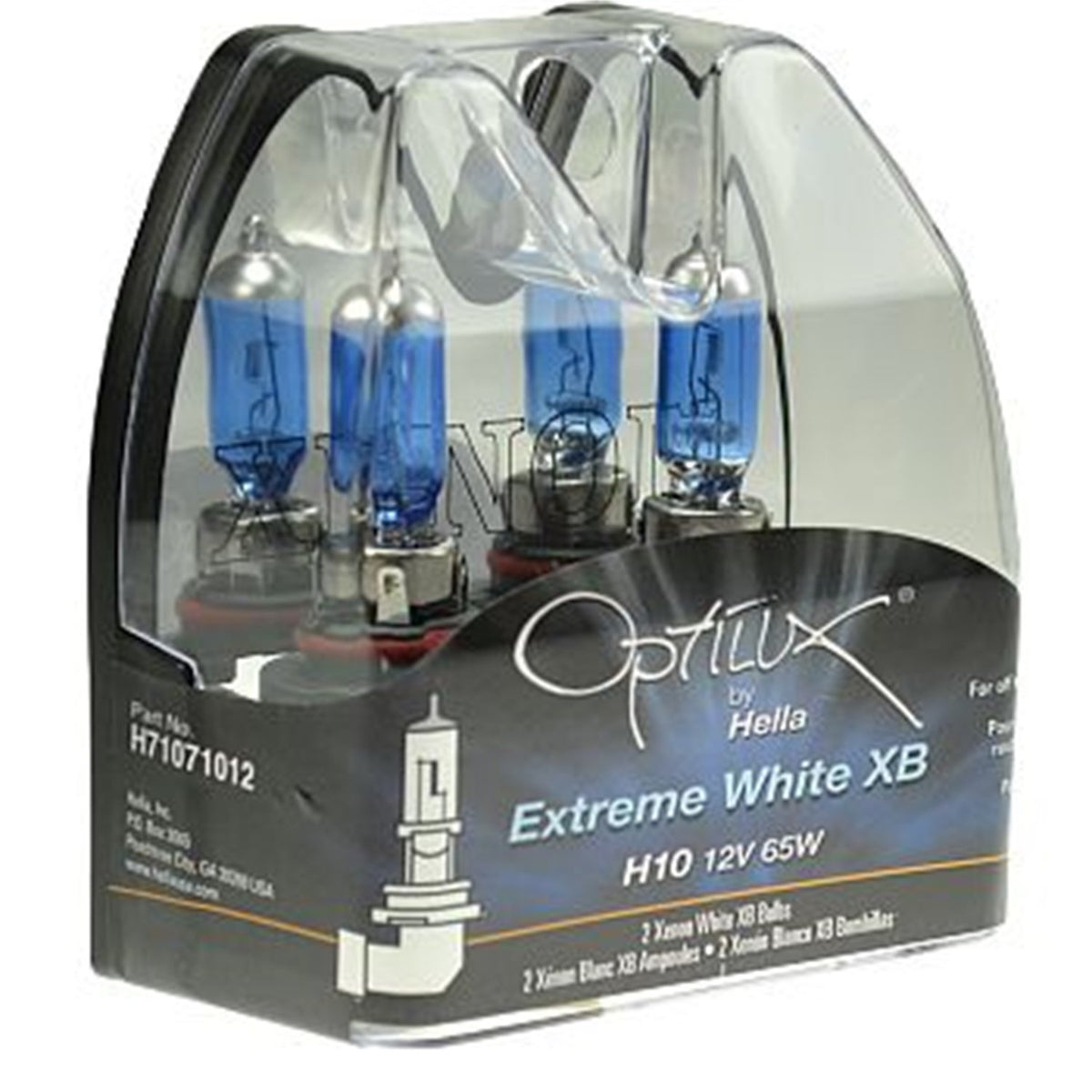HELLA H71071232 HELLA H71071232 Optilux XB Series 893 Xenon White Halogen Bulbs, 12V, 37.5W, 2 Pack