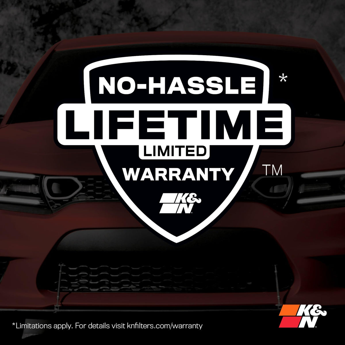 K&N FILTER 33-5151 K&N High-Flow Original Lifetime Engine Air Filter: Increase Power: Premium, Washable: Compatible with 2023-2026 FORD/LINCOLLN: (See Product Descriptions for Select Models), 33-5151