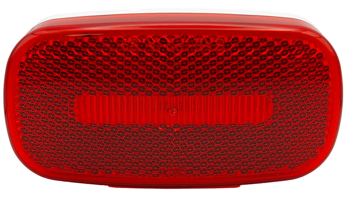 RV DESIGNER L903 RV Designer L903-4.13" x 2" Red Oblong Reflex LED Marker/Clearance Light