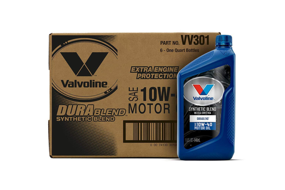 VALVOLINE 797977 Valvoline High Mileage with MaxLife Technology 10W-40 Synthetic Blend Motor Oil 1 Quart