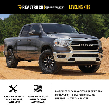 SUPERLIFT 40023 RealTruck SUPERLIFT SUSPENSION 2.5" Leveling Kit for RAM 2500/3500 | Spacers | 40023 | Fits 2014-2024 RAM 2500 / 3500 ( Does Not fit Power Wagon Models )