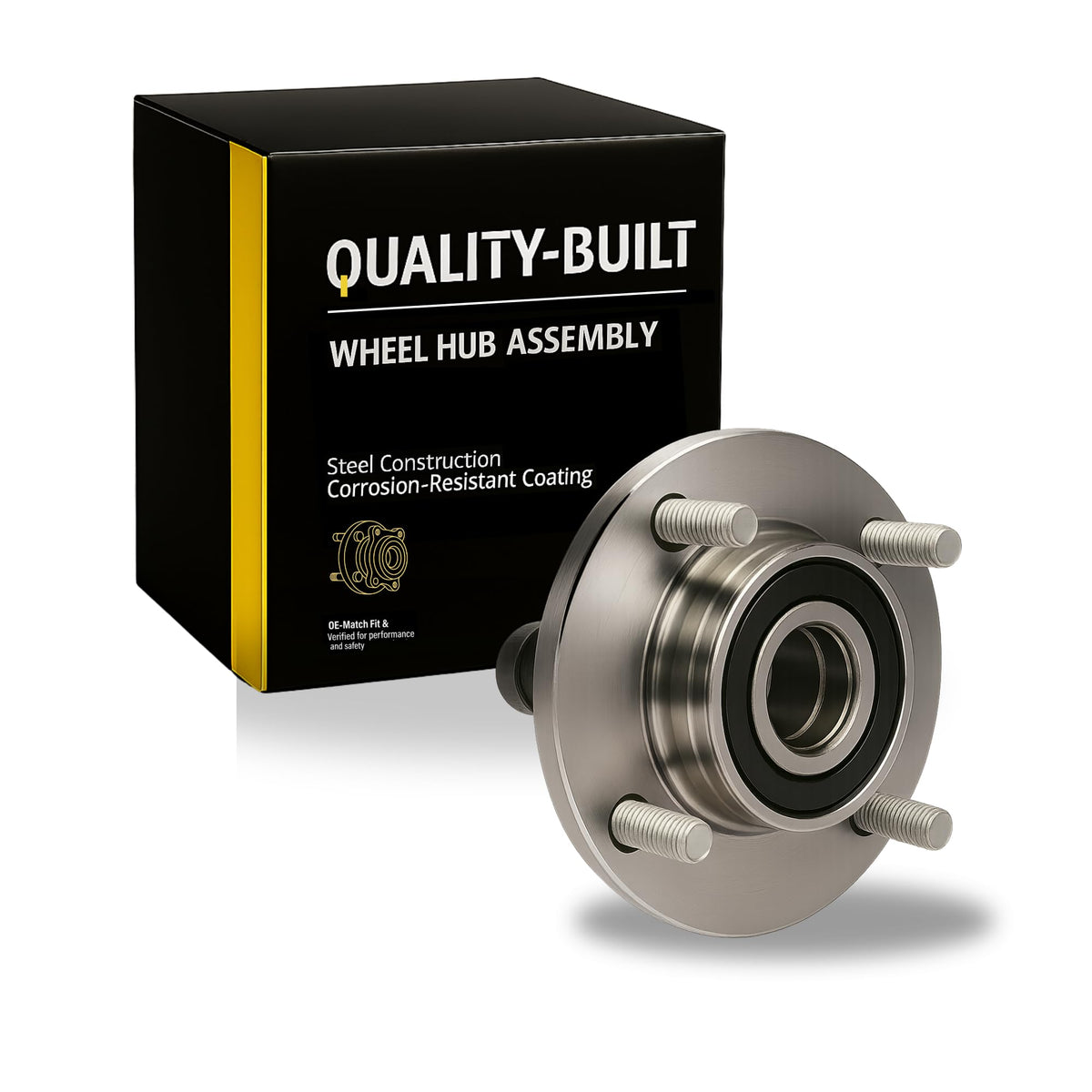MPA WH515099 Quality-Built Premium Front Wheel Hub and Bearing Assembly WH515099 - Compatible with 2007-2010 Chevrolet/GMC (Sierra 3500 HD,Silverado 3500 HD)