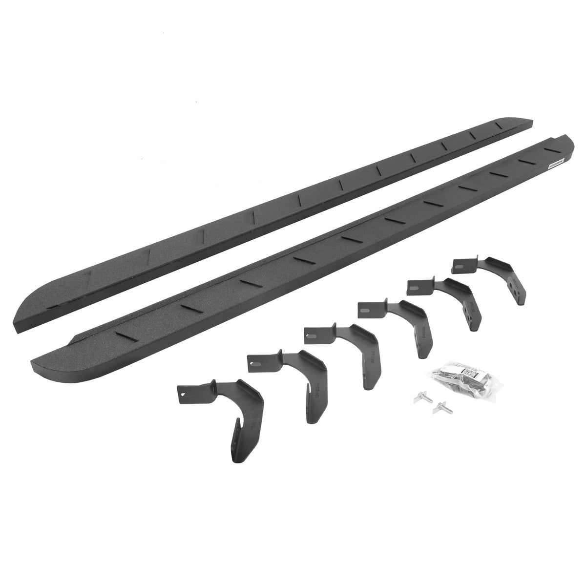 GO RHINO 63412680ST Go Rhino RB10 Slim Running Boards & Brackets – Galvanized Steel, Protective Bedliner Coating – 63412680ST – Fits 2004-2014 Ford F-150 Super Cab Pickup