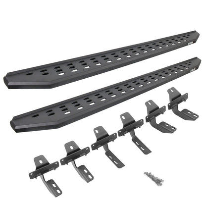 GO RHINO 69412973PC Go Rhino RB20 Running Boards & Brackets | Galvanized Steel, Textured Black | 69412973PC | Fits 2021-2025 Ford Bronco 2-Door (Excludes Bronco Sport)