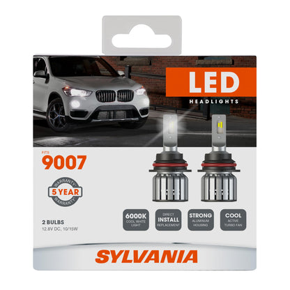 SYLVANIA 9007SL.BX2 Sylvania 9007 LED Powersport Headlight Bulbs for Off-Road Use or Fog Lights - 2 Pack