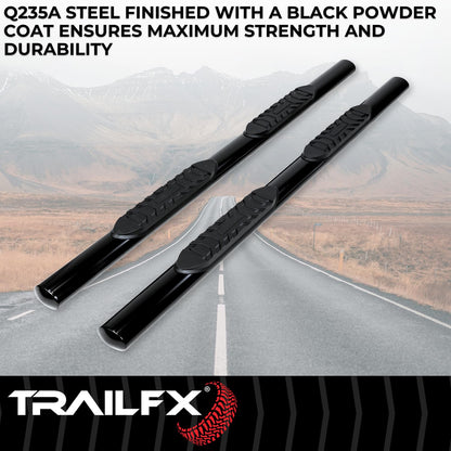 TRAILFX 2920212023 TrailFX 2920212023 Black 4" Oval Tube Side Step