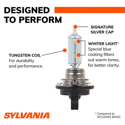 SYLVANIA H11BST.BP SYLVANIA H11B SilverStar Halogen Headlight Bulb, High or Low Beam, 1 Bulb