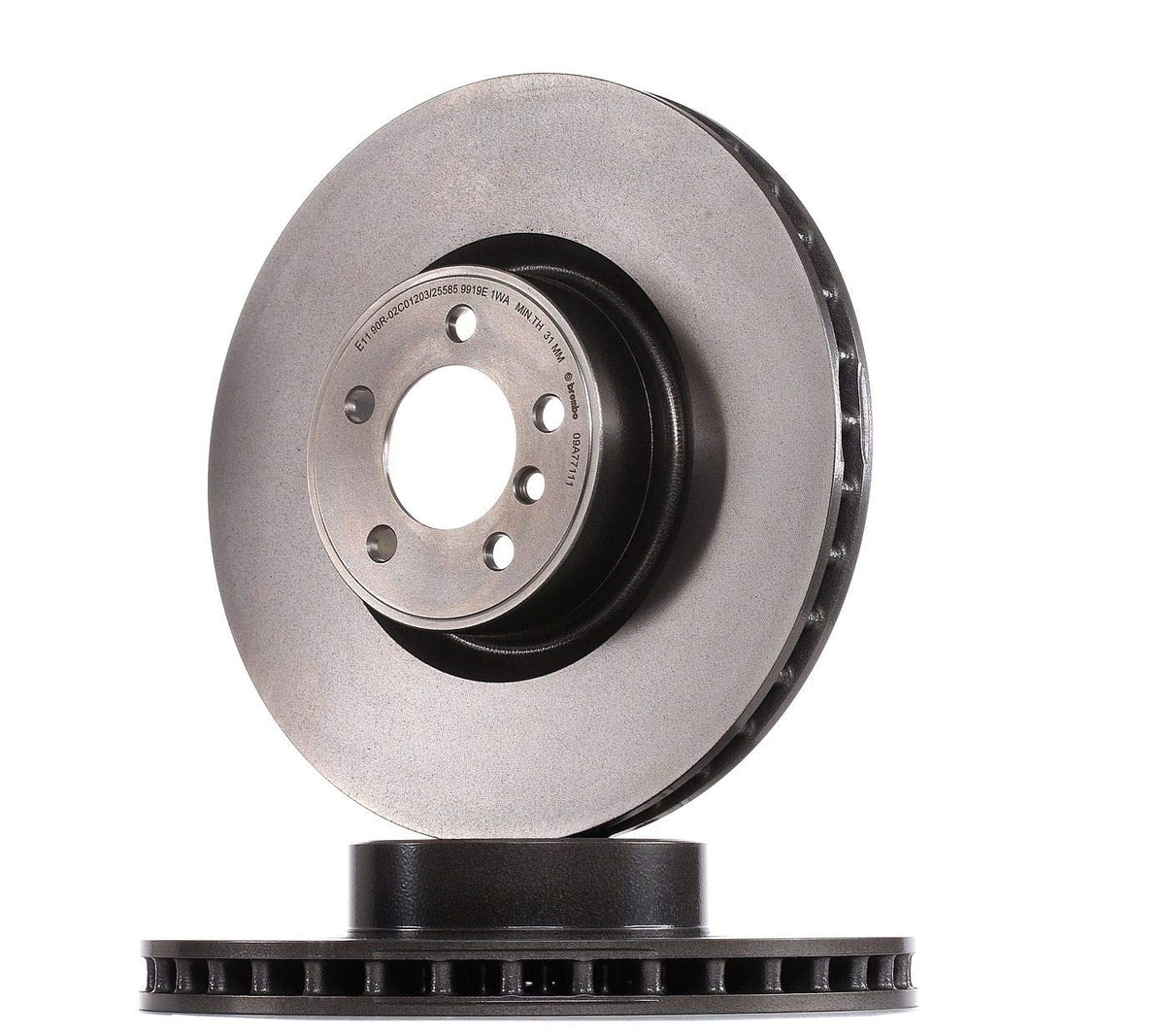 BREMBO 09A77111C02 Brembo 09.A771.11 UV Coated Pillar Vented Front Brake Rotor LAND ROVER OE# LR011591