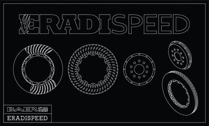 Baer Brakes 2302066 EradiSpeed+ Rear 2-piece Brake Rotors Slotted