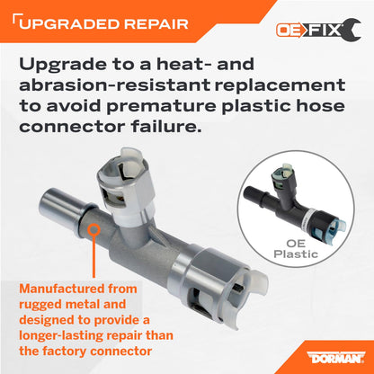 Dorman 800-411HP Metal Heater Hose Connector 3/4 Tube x 3/4 Hose
