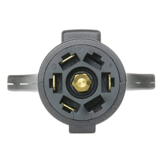 T-H MARINE BE-TR-59395-DP T-H Marine Trailer Wiring Adapter - Round Style 7-Way to 5-Way Adapter, 12 Volt DC